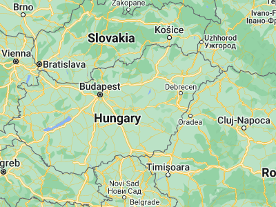 Map showing location of Besenyszög (47.3, 20.26667)
