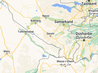 Map showing location of Beshkent Shahri (38.81107, 65.64246)