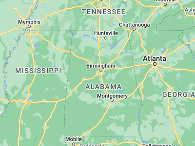 Map showing location of Bessemer (33.40178, -86.95444)