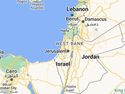Map showing location of Bet Dagan (32.00139, 34.83028)