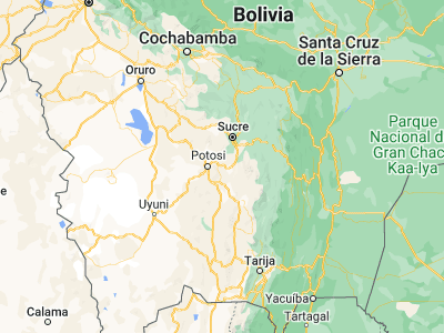 Map showing location of Betanzos (-19.55056, -65.45333)
