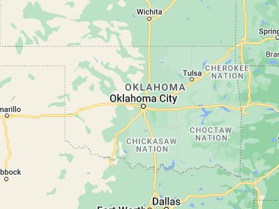 Map showing location of Bethany (35.51867, -97.63226)