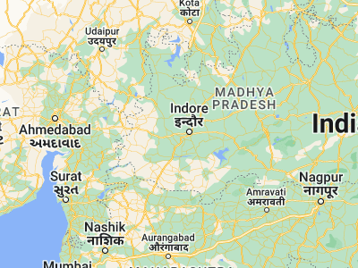 Map showing location of Betma (22.68333, 75.61667)