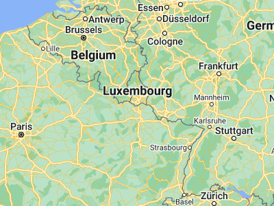 Map showing location of Bettembourg (49.51861, 6.10278)