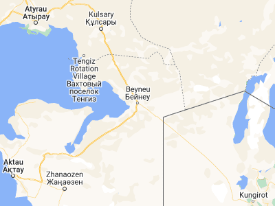 Map showing location of Beyneu (45.31667, 55.2)