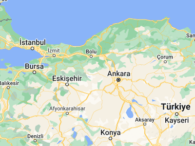 Map showing location of Beypazarı (40.1675, 31.92111)