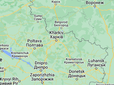 Map showing location of Bezlyudivka (49.87185, 36.29516)