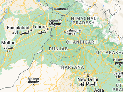 Map showing location of Bhadaur (30.47534, 75.33011)