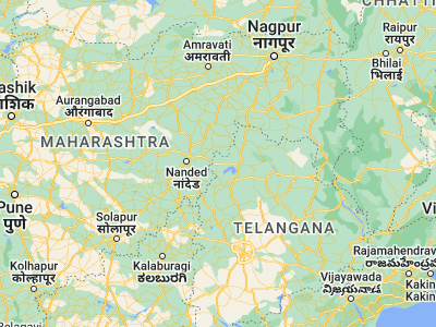 Map showing location of Bhaisa (19.1, 77.96667)