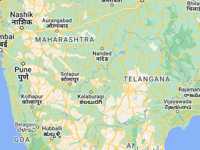 Map showing location of Bhālki (18.03333, 77.21667)