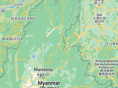 Map showing location of Bhamo (24.26667, 97.23333)