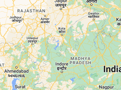 Map showing location of Bhānpura (24.513, 75.7469)