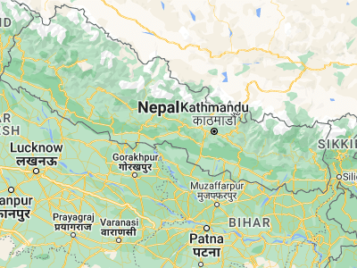 Map showing location of Bharatpur (27.68333, 84.43333)