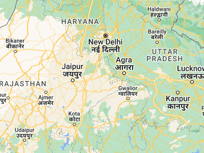Map showing location of Bhasāwar (27.03895, 77.04849)