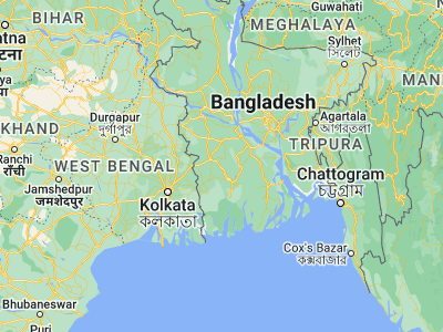 Map showing location of Bhātpāra Abhaynagar (23.01472, 89.43936)