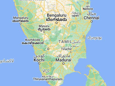 Map showing location of Bhavāni (11.45, 77.68333)