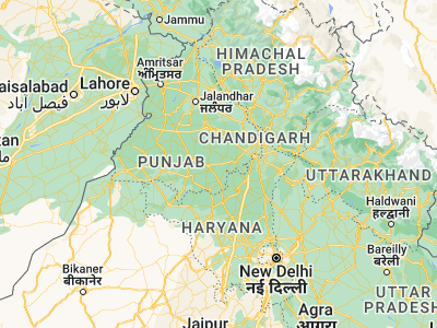 Map showing location of Bhawānīgarh (30.2666, 76.03695)