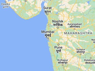 Map showing location of Bhayandar (19.3, 72.85)