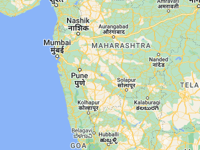 Map showing location of Bhigvan (18.31667, 74.76667)