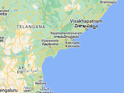 Map showing location of Bhīmavaram (16.53333, 81.53333)