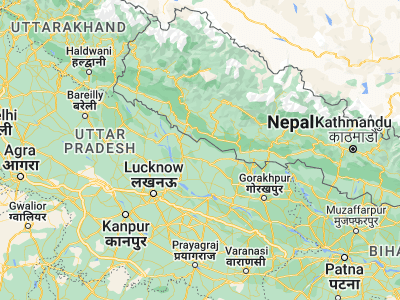 Map showing location of Bhinga (27.70354, 81.93417)