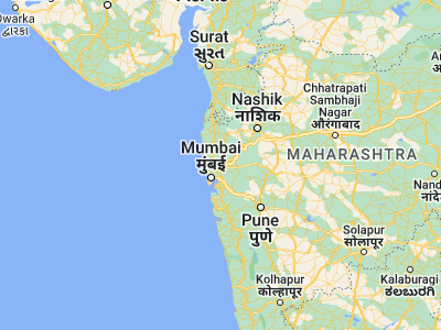 Map showing location of Bhiwandi (19.3, 73.06667)