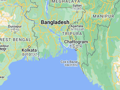 Map showing location of Bhola (22.68759, 90.64403)
