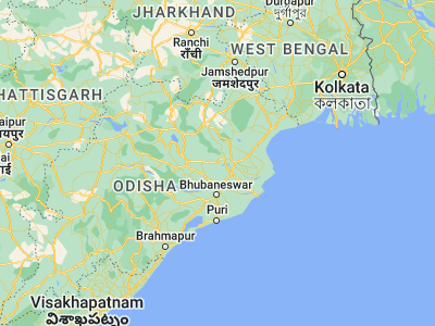 Map showing location of Bhuban (20.88333, 85.83333)