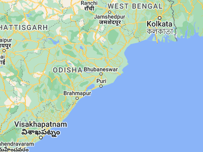 Map showing location of Bhubaneshwar (20.23333, 85.83333)