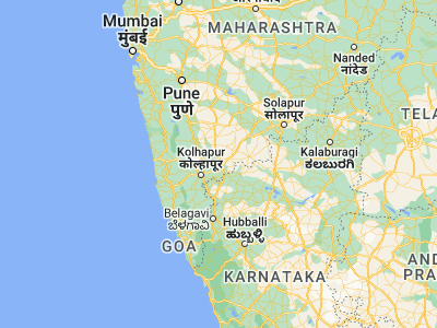 Map showing location of Bhudgaon (16.9, 74.6)