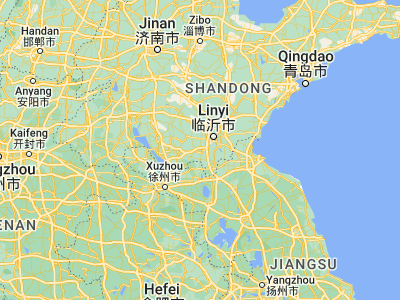 Map showing location of Bianzhuang (34.84861, 118.04472)