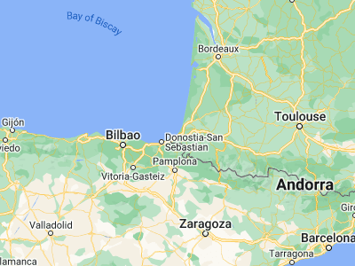 Map showing location of Biarritz (43.48012, -1.55558)