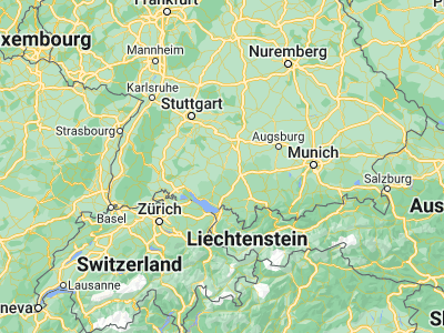 Map showing location of Biberach an der Riß (48.09345, 9.79053)