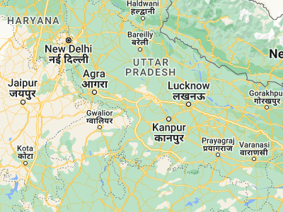 Map showing location of Bidhūna (26.80172, 79.50829)