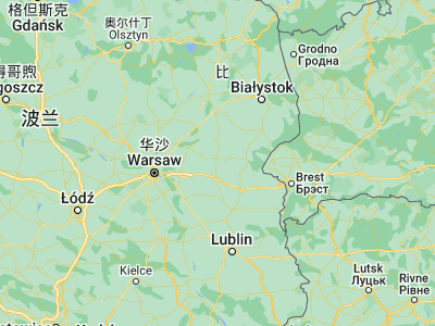 Map showing location of Bielany (52.34174, 22.24929)
