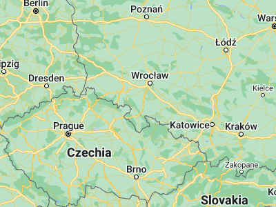 Map showing location of Bielawa (50.69075, 16.623)