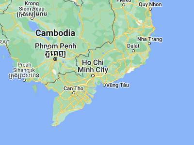Map showing location of Biên Hòa (10.95, 106.81667)