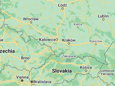 Map showing location of Bieruń (50.09, 19.09291)