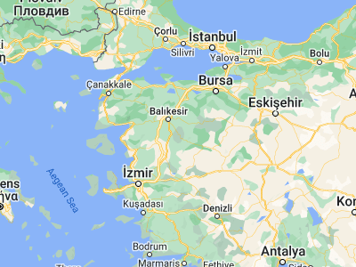 Map showing location of Bigadiç (39.3925, 28.13111)