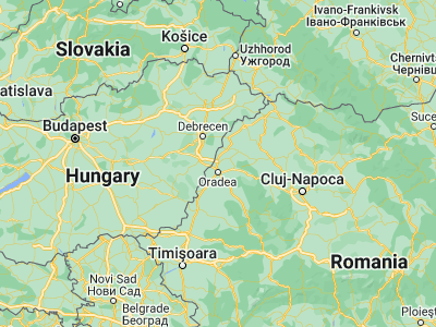 Map showing location of Biharea (47.15, 21.91667)