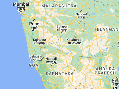 Map showing location of Bijapur (16.82442, 75.71537)