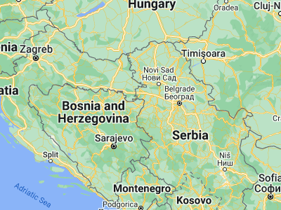 Map showing location of Bijeljina (44.75874, 19.21437)