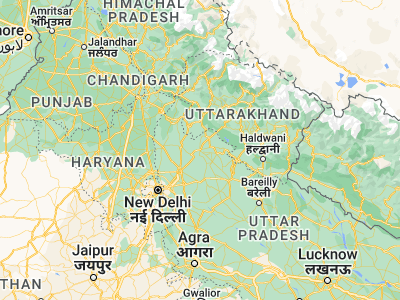Map showing location of Bijnor (29.37219, 78.13632)