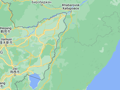 Map showing location of Bikin (46.81692, 134.25786)
