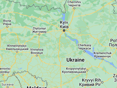 Map showing location of Bila Tserkva (49.80939, 30.11209)