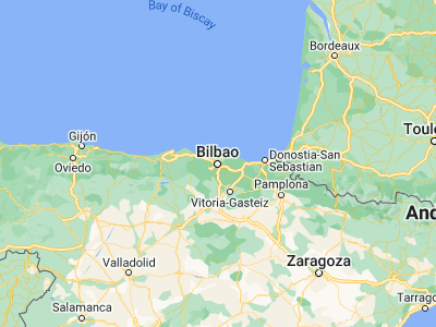 Map showing location of Bilbao (43.26271, -2.92528)