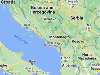 Map showing location of Bileća (42.87645, 18.42967)