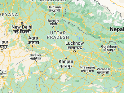 Map showing location of Bilgrām (27.17503, 80.03172)