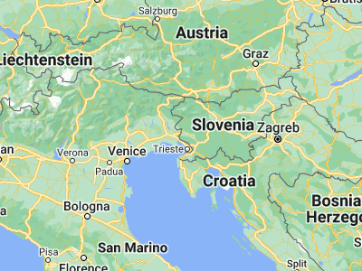 Map showing location of Bilje (45.89444, 13.63222)
