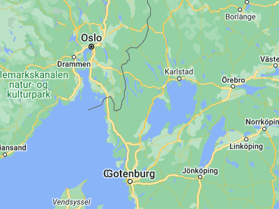 Map showing location of Billingsfors (58.98333, 12.25)